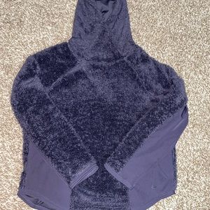 Nike fuzzy hoodie. Size M. Dark purple colored